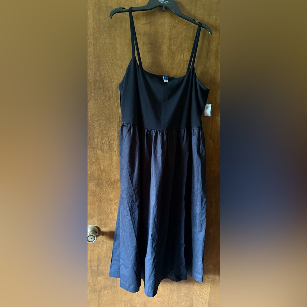 Old Navy Black Midi Dress
